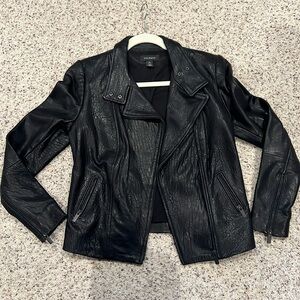 Halogen Leather Moto Jacket